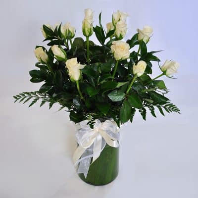 Vase Arrangement – White