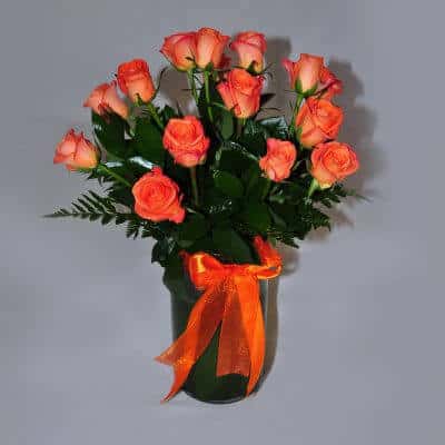Vase Arrangement – Orange